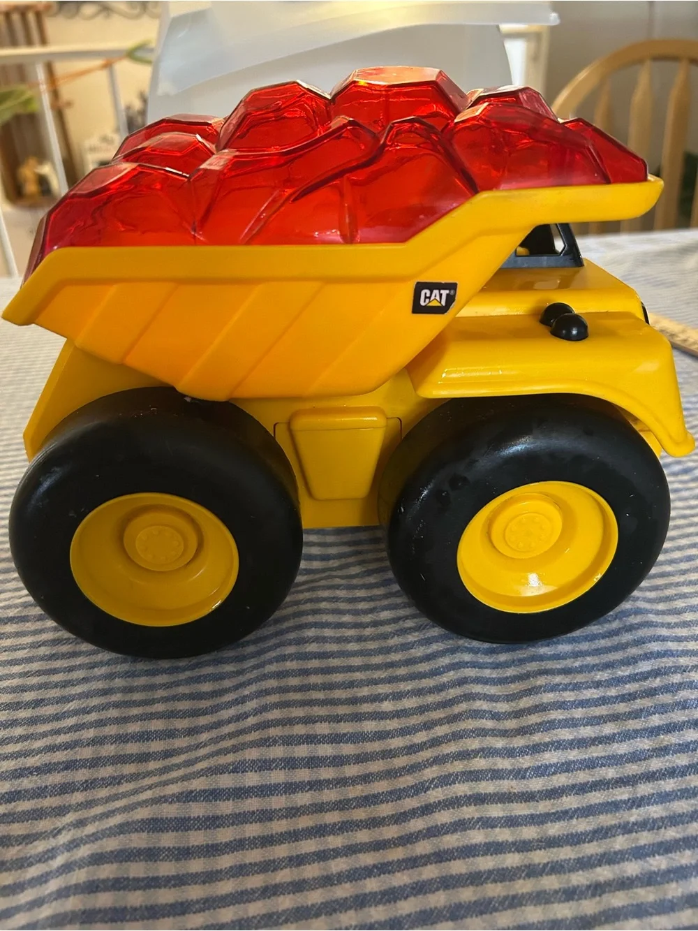 CAT Light Up Dump Truck Lights And Sounds Preschool Toy Construction Vehicle